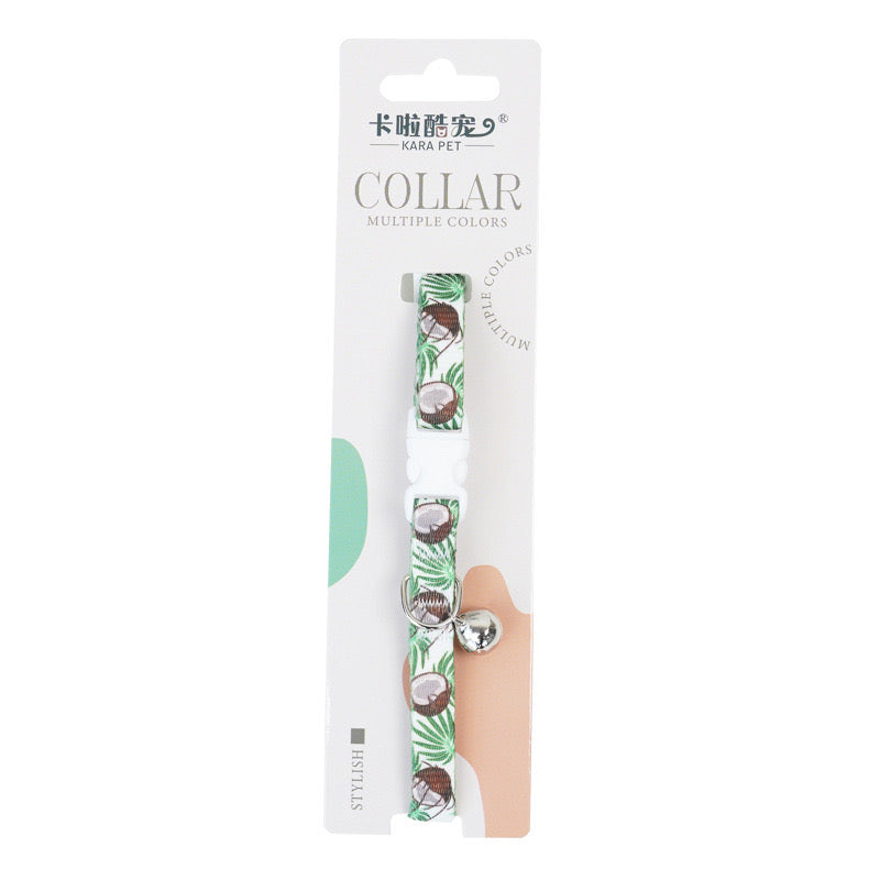 Cute Collar for Small Dog & Cat with Bell (8 designs)