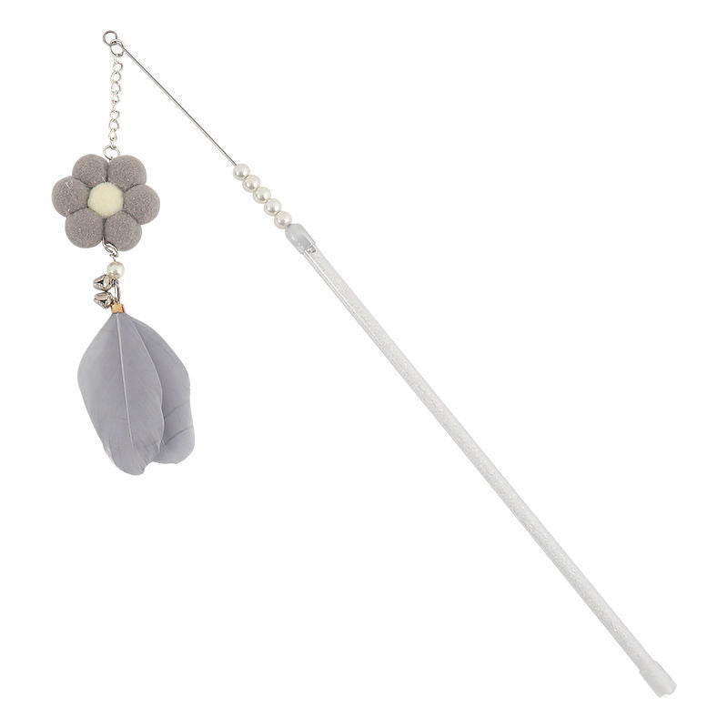 Cat Teaser Stick Toys Cat Feather Stick