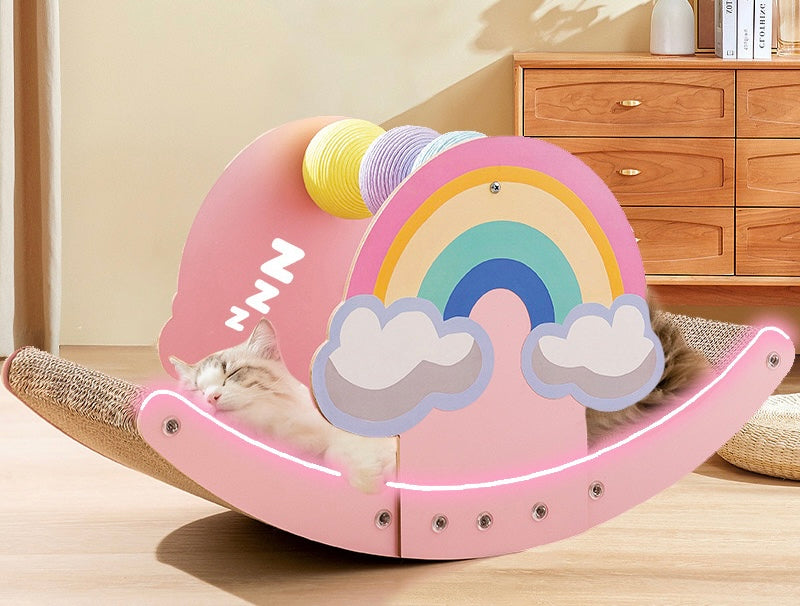 Rainbow Cat Scratcher Premium
