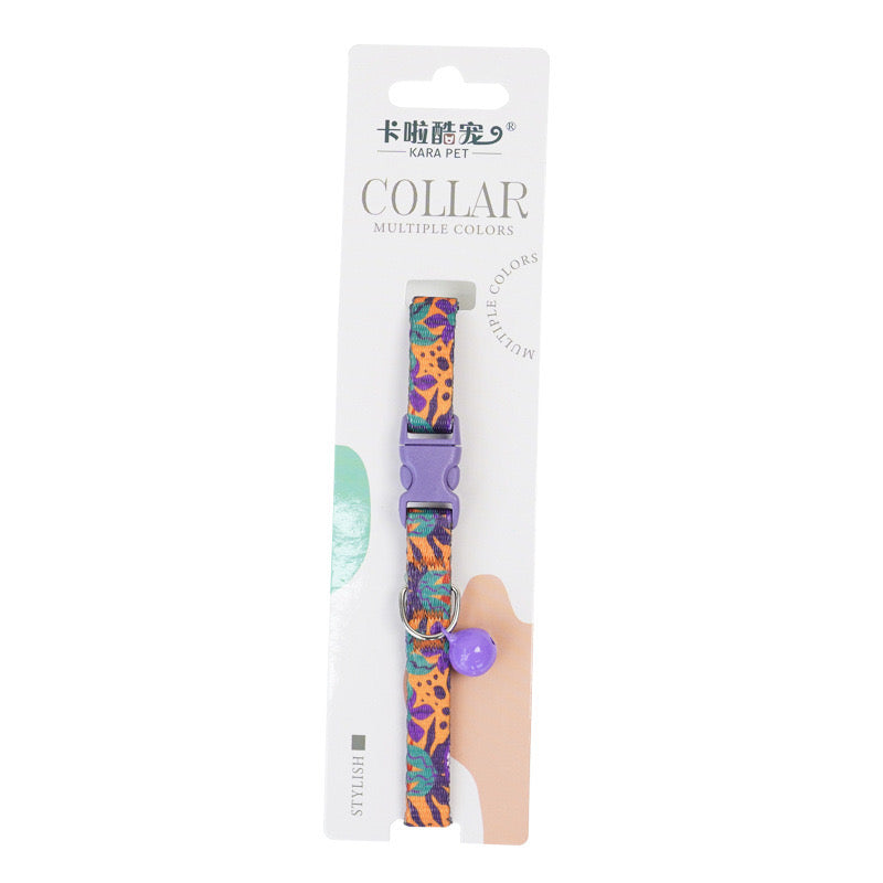 Cute Collar for Small Dog & Cat with Bell (8 designs)