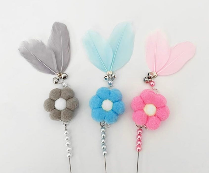 Cat Teaser Stick Toys Cat Feather Stick
