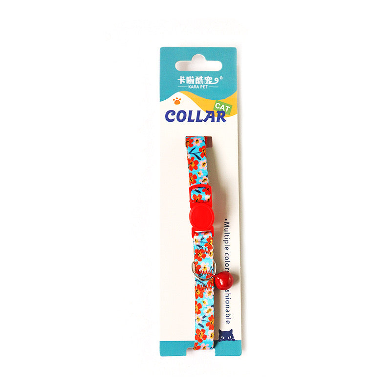 Cute Collar for Small Dog & Cat with Bell (8 designs)