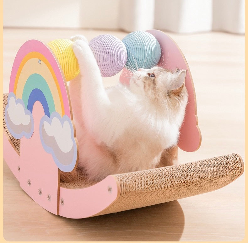 Rainbow Cat Scratcher Premium