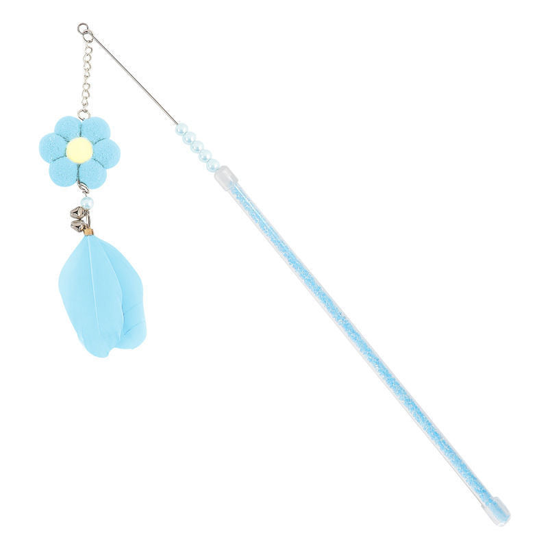 Cat Teaser Stick Toys Cat Feather Stick
