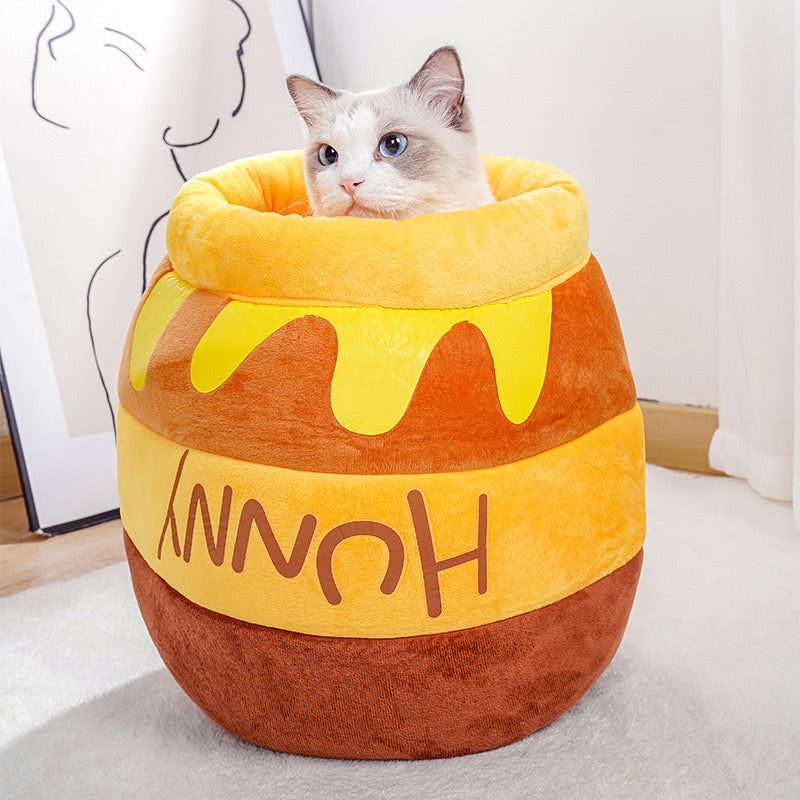 Honey Jar Soft Bed for Small Cats And Dogs