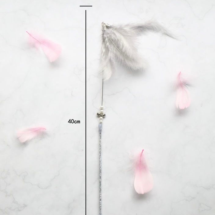 Cat Teaser Stick Toys Cat Feather Stick