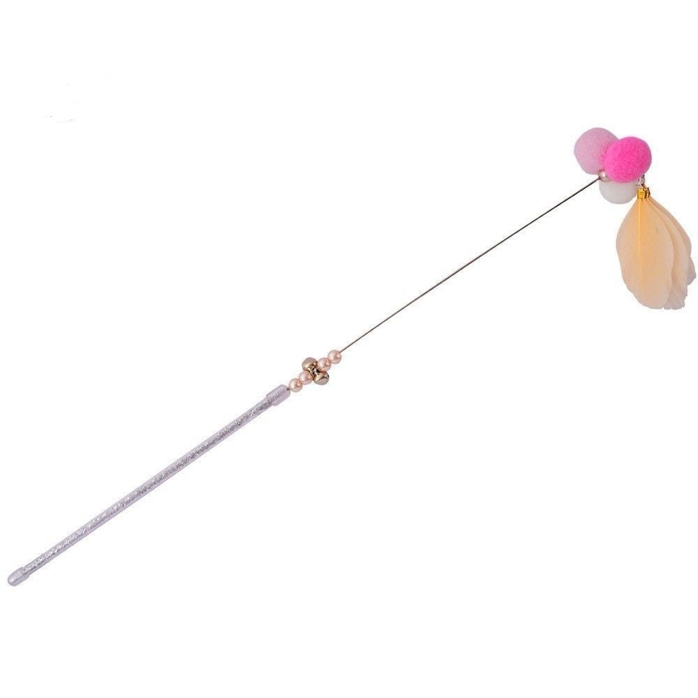 Cat Teaser Stick Toys Cat Feather Stick