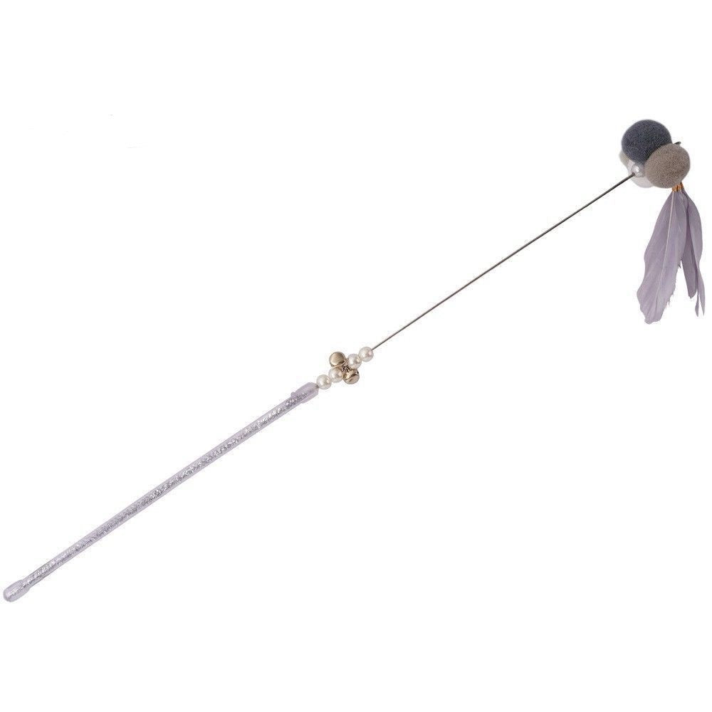 Cat Teaser Stick Toys Cat Feather Stick