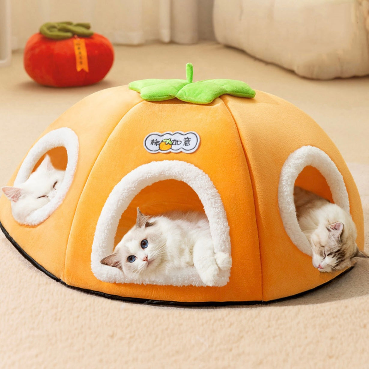 Persimmon soft bed for cats and small dogs