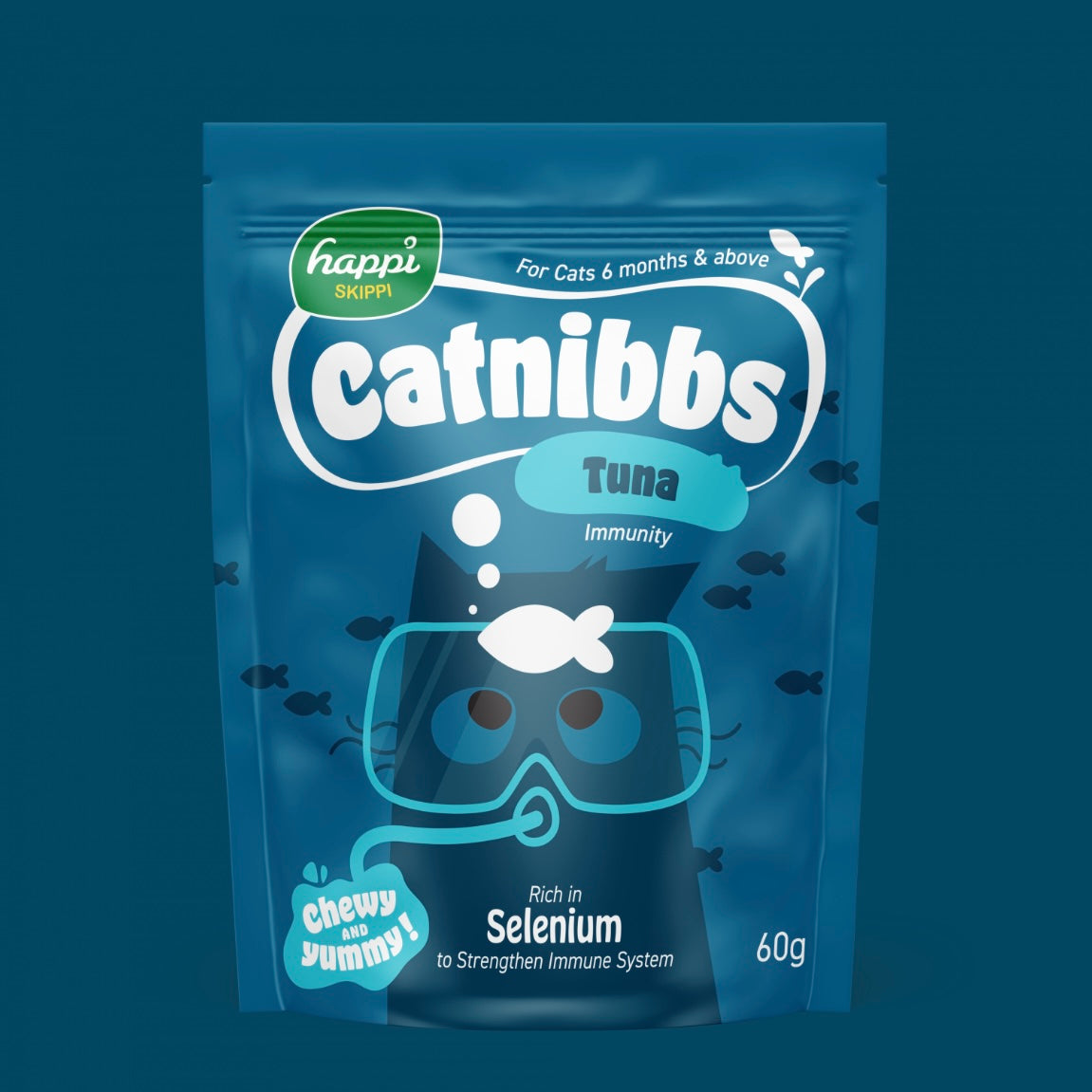 Happi Skippi Catnibbs Tuna Treats for Cats 60g