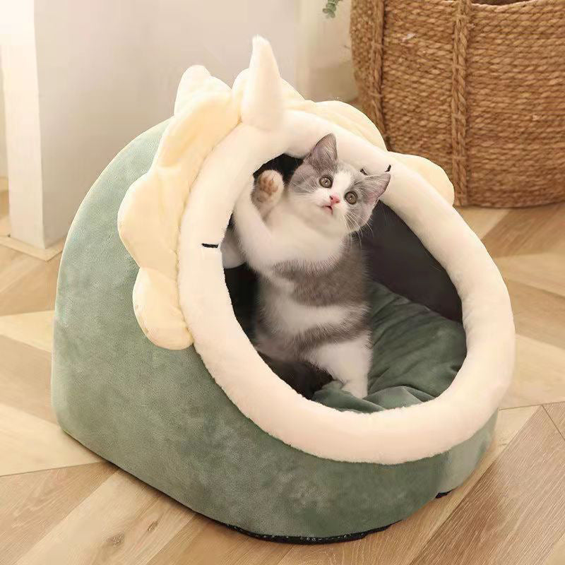 Big Cosy House Totoro Style Warm Bed House for Cat & Dog