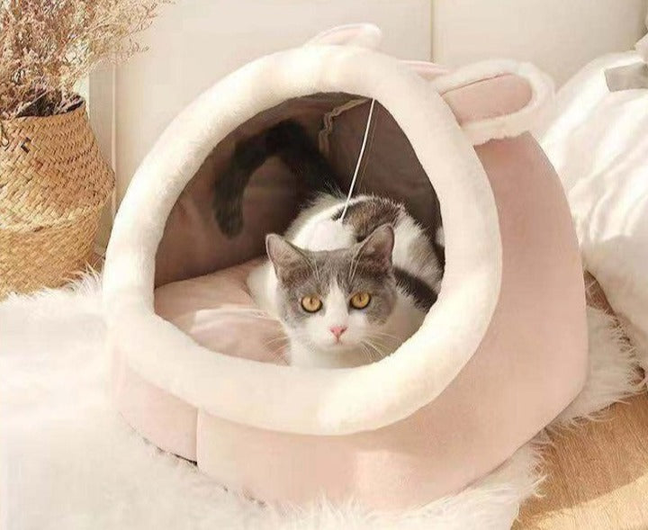 Big Cosy House Totoro Style Warm Bed House for Cat & Dog