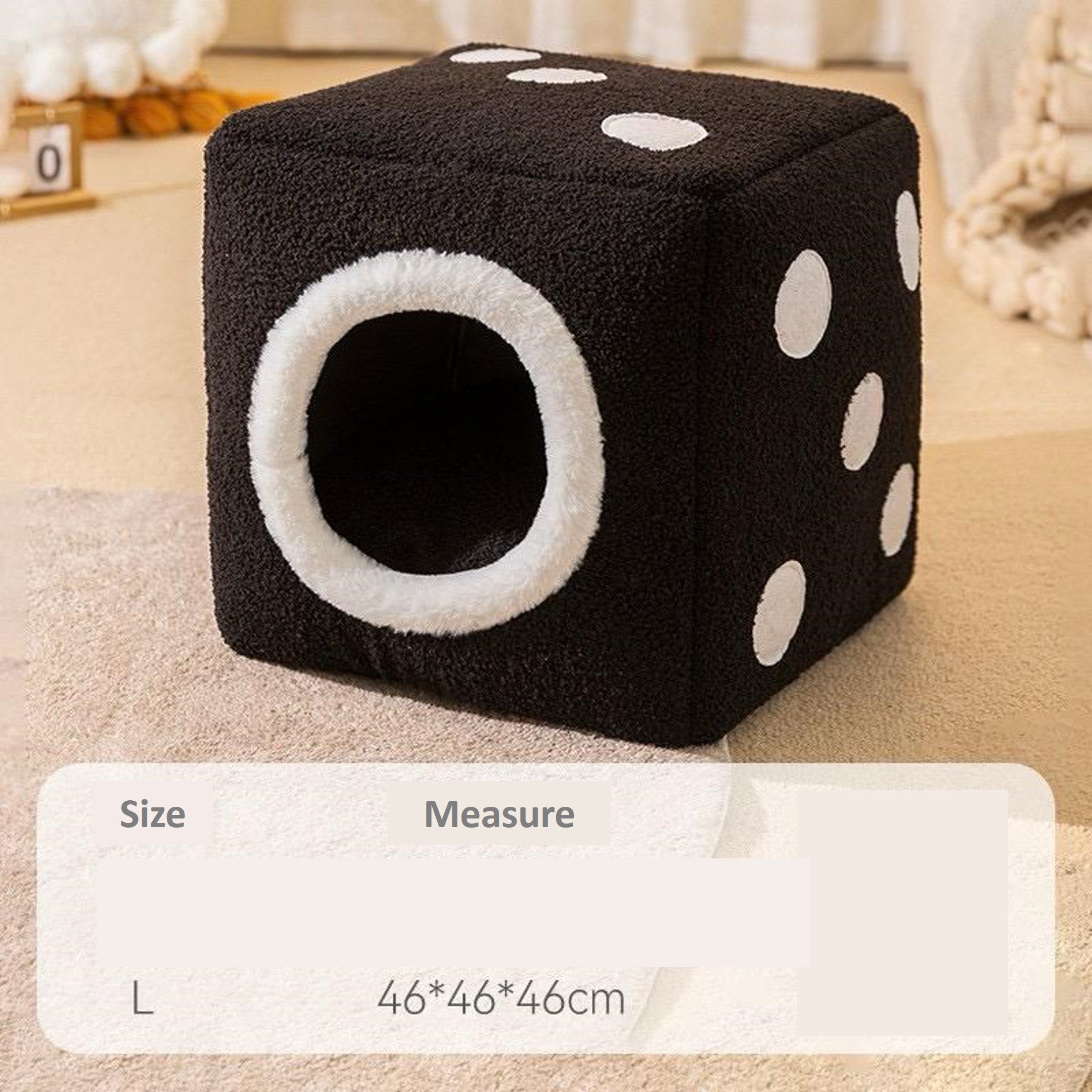 Dice soft fun bed for cats and small dogs