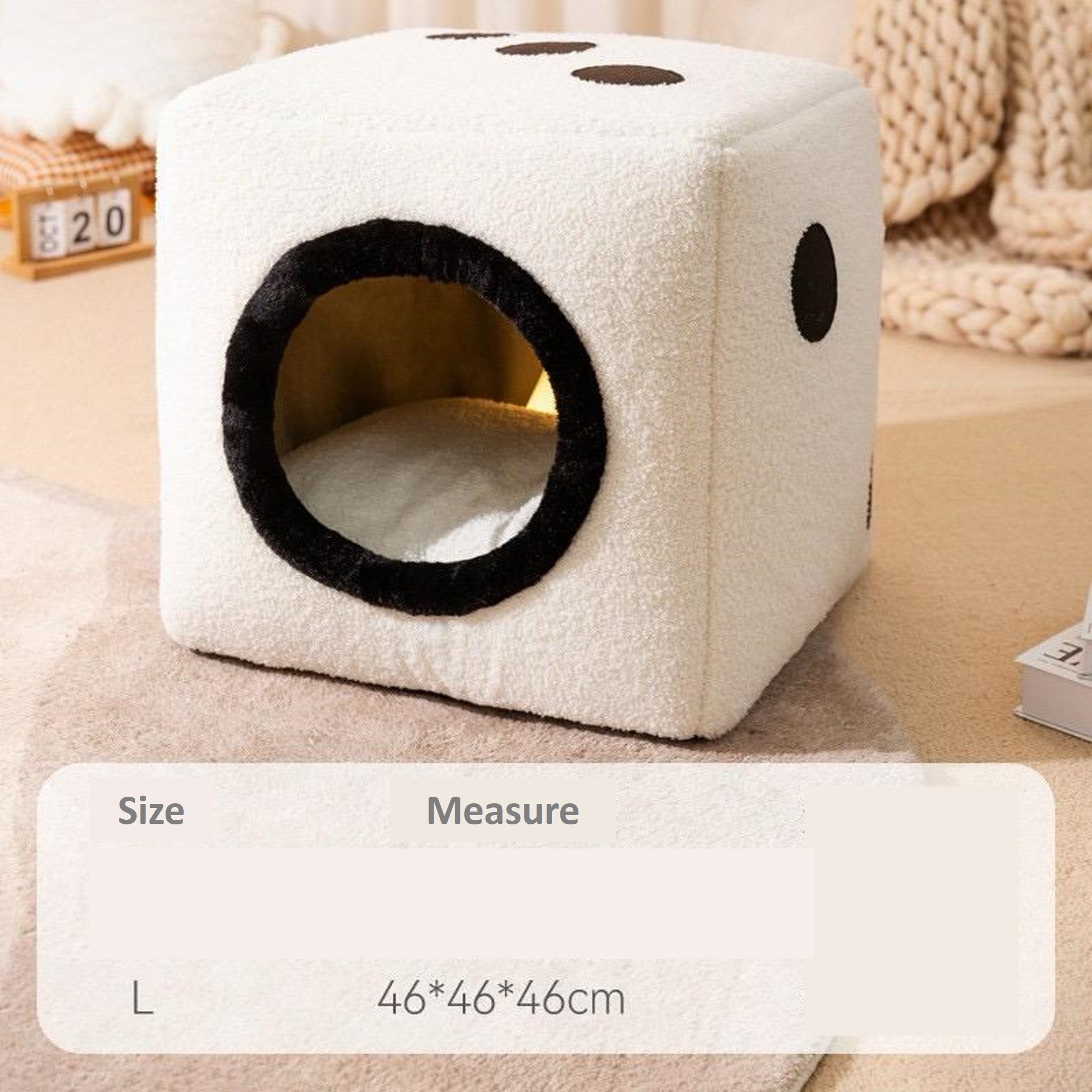 Dice soft fun bed for cats and small dogs