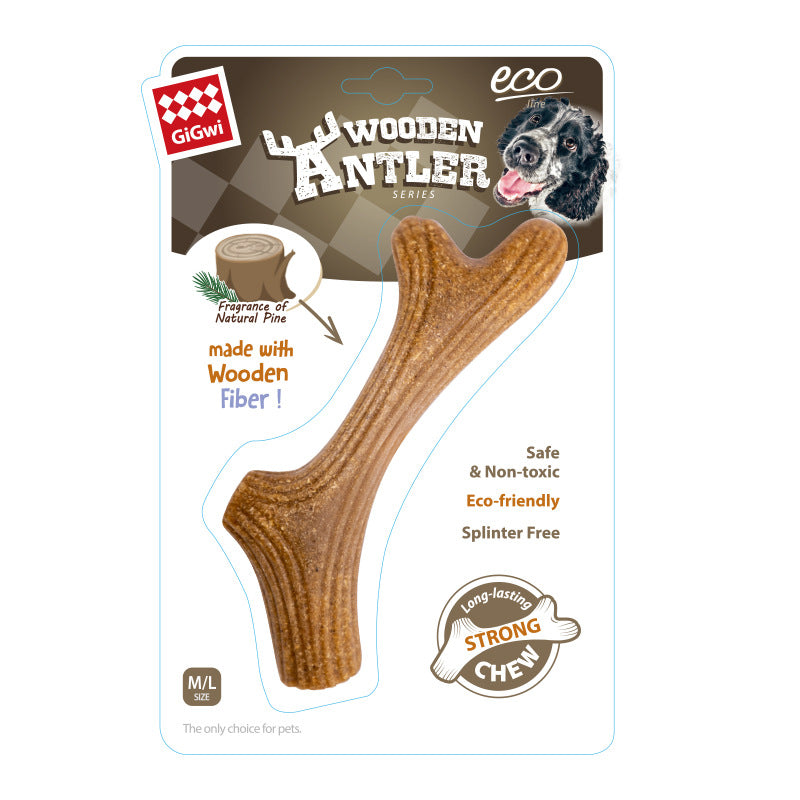 Gigwi Wooden Antler Dog Chewing Toy