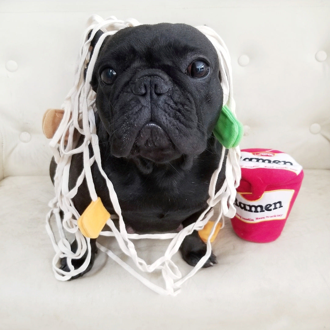 Ramen Shape Food Dispensing Dog Toy