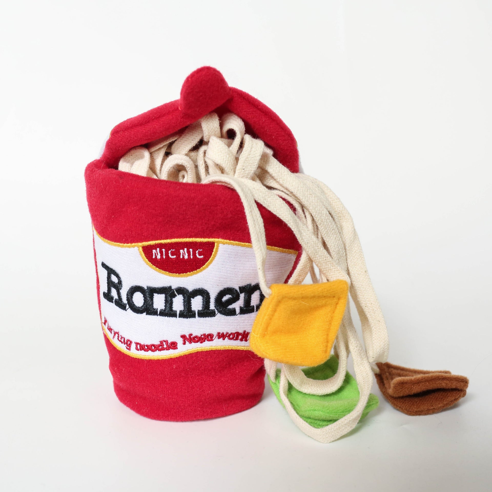 Ramen Shape Food Dispensing Dog Toy