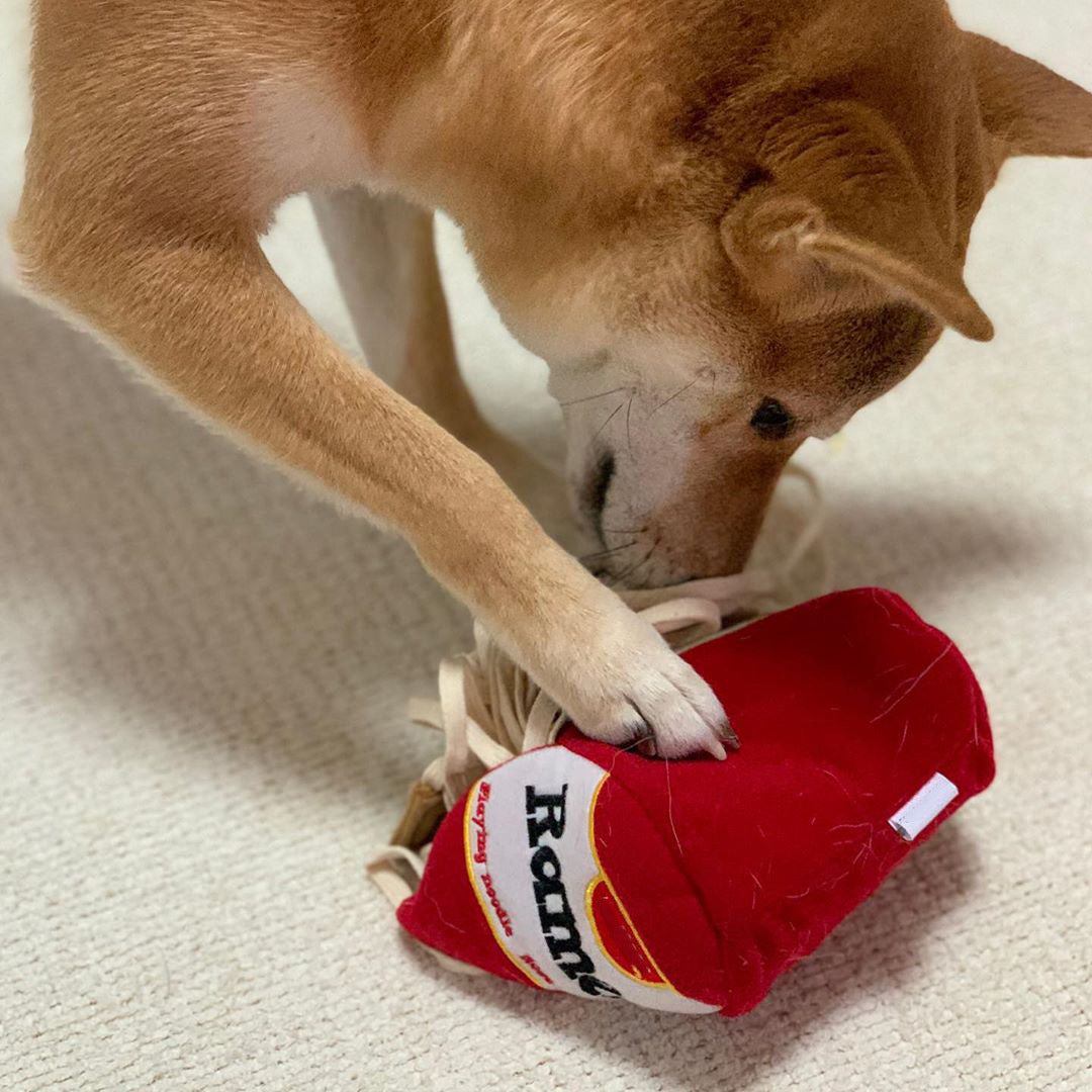 Ramen Shape Food Dispensing Dog Toy