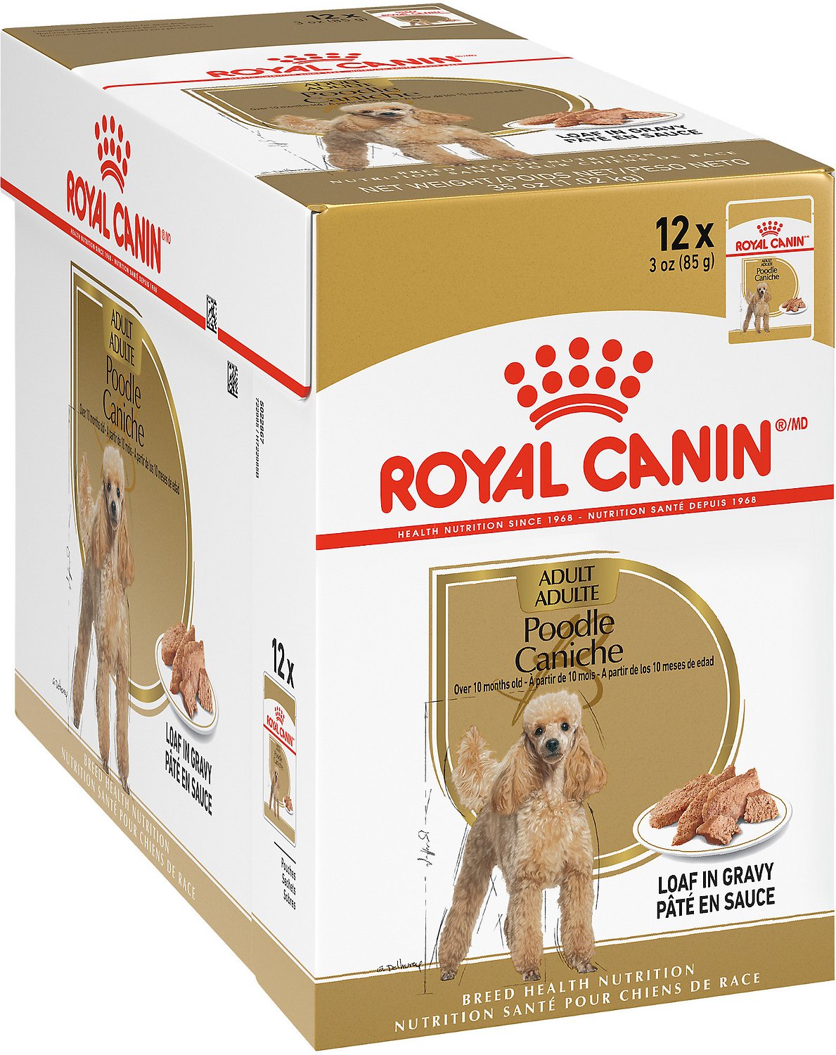 Royal Canin Breed Health Nutrition Poodle Adult Wet Dog Food 85g (Case of 12)