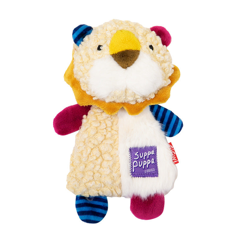 Gigwi Suppa Puppa Dog Chewing Plush Toy (Yellow)