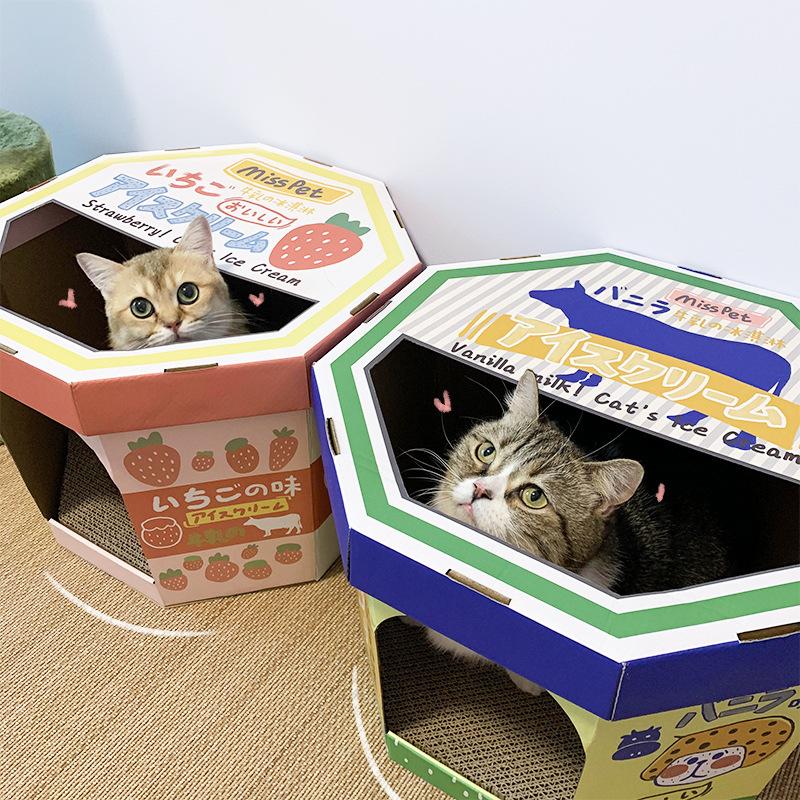 Misspet® Ice-cream Box Cat Scratcher