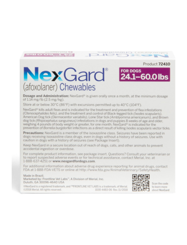 NexGard® Chewies For Large Dogs 10kg to 25kg (3 tablets)
