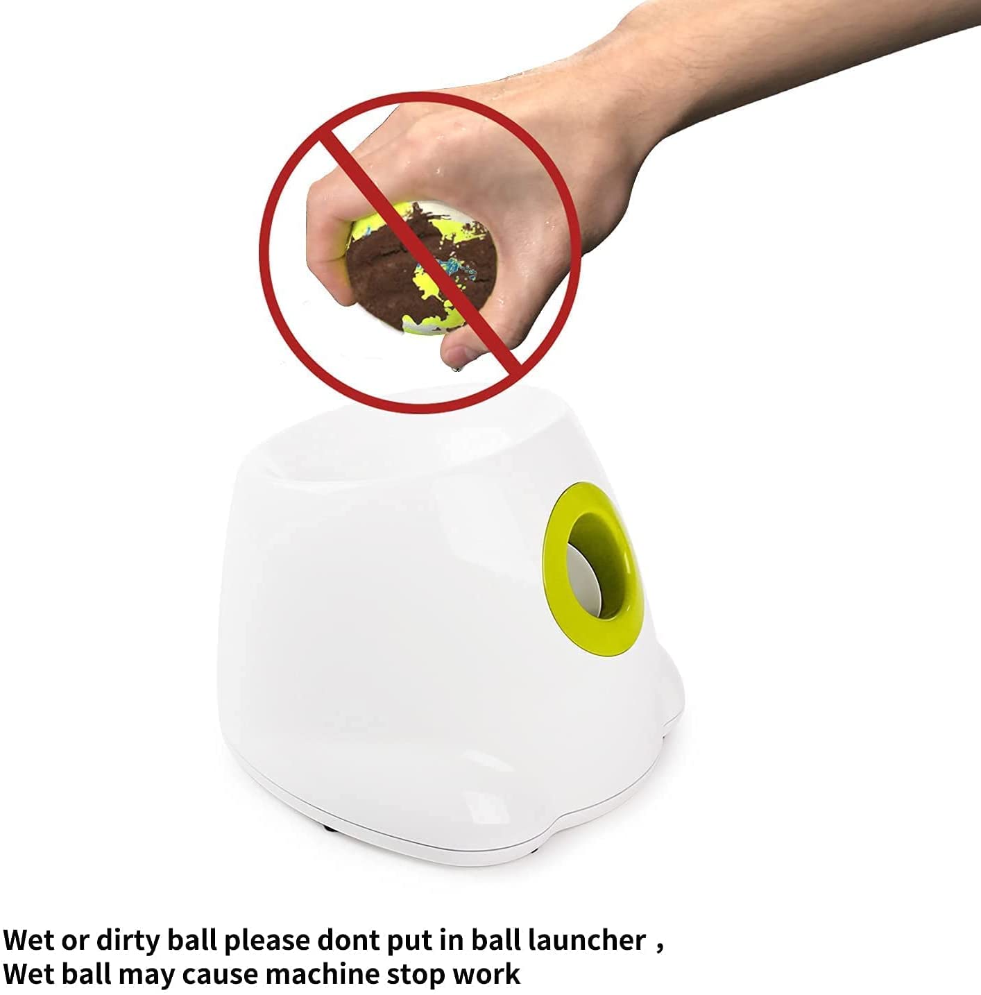 AFP Automatic Dog Ball Launcher Interactive Puppy Pet Ball Indoor Thrower Machine 3 Balls Included (2 inch)