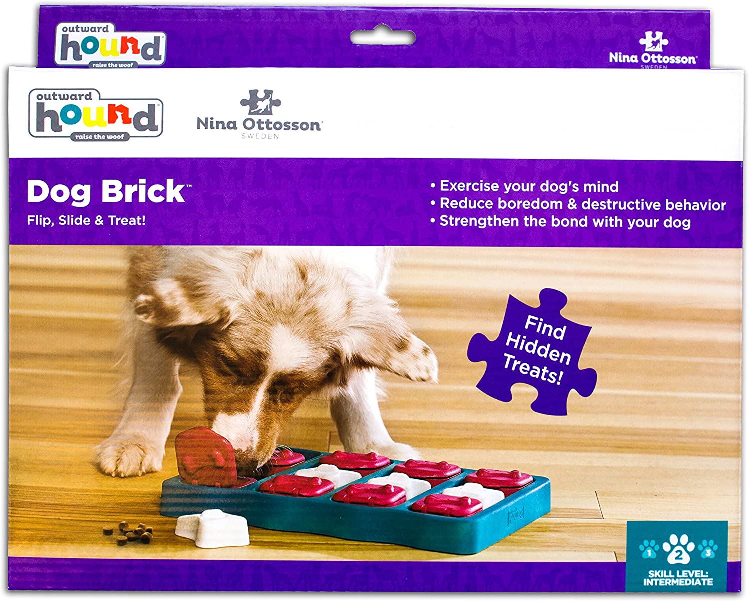 Nina Ottosson by Outward Hound Dog Interactive Puzzle Game Dog Toys Level 2