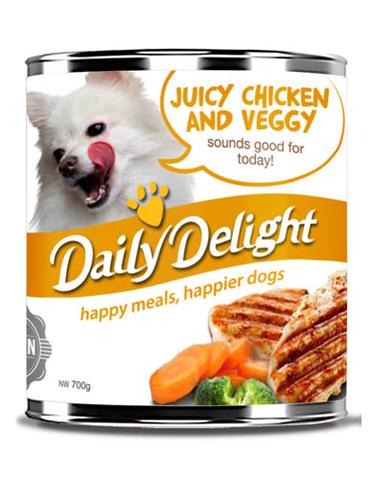 [Buy 3 Get 1 Free] Daily Delight Juicy Canned Dog Food 375g