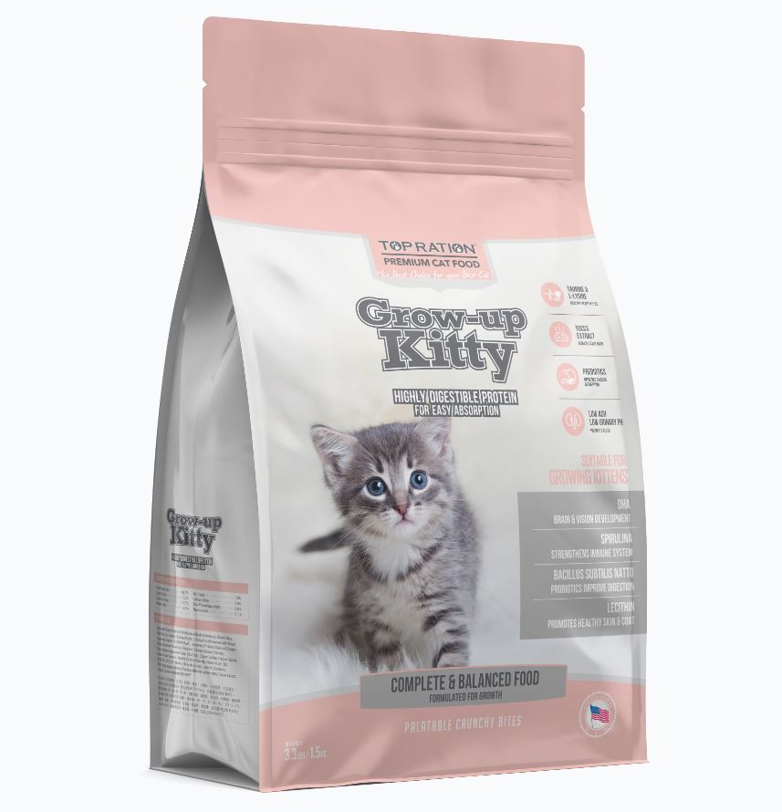 Top Ration Grow-Up Kitty Cat Dry Food 1.5kg