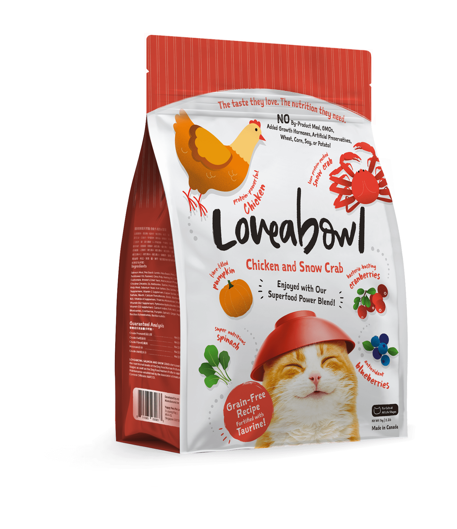 Loveabowl Chicken & Snow Crab Cat Dry Food (2 Sizes)