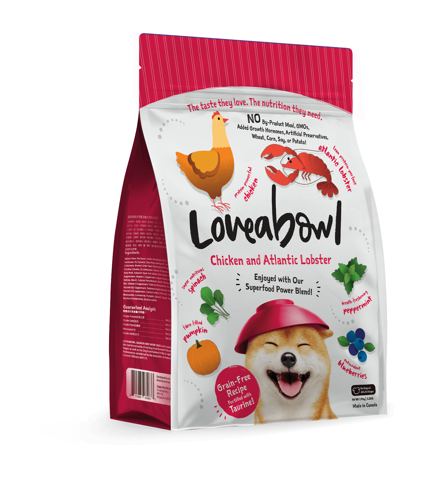 Loveabowl Chicken with Atlantic Lobster Dog Dry Food (2 sizes)