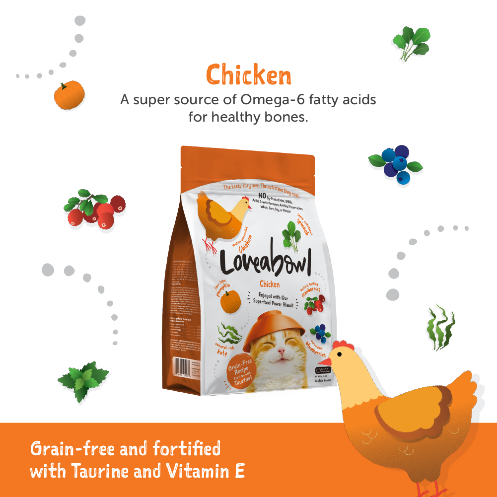 Loveabowl Chicken Cat Dry Food (2 Sizes)