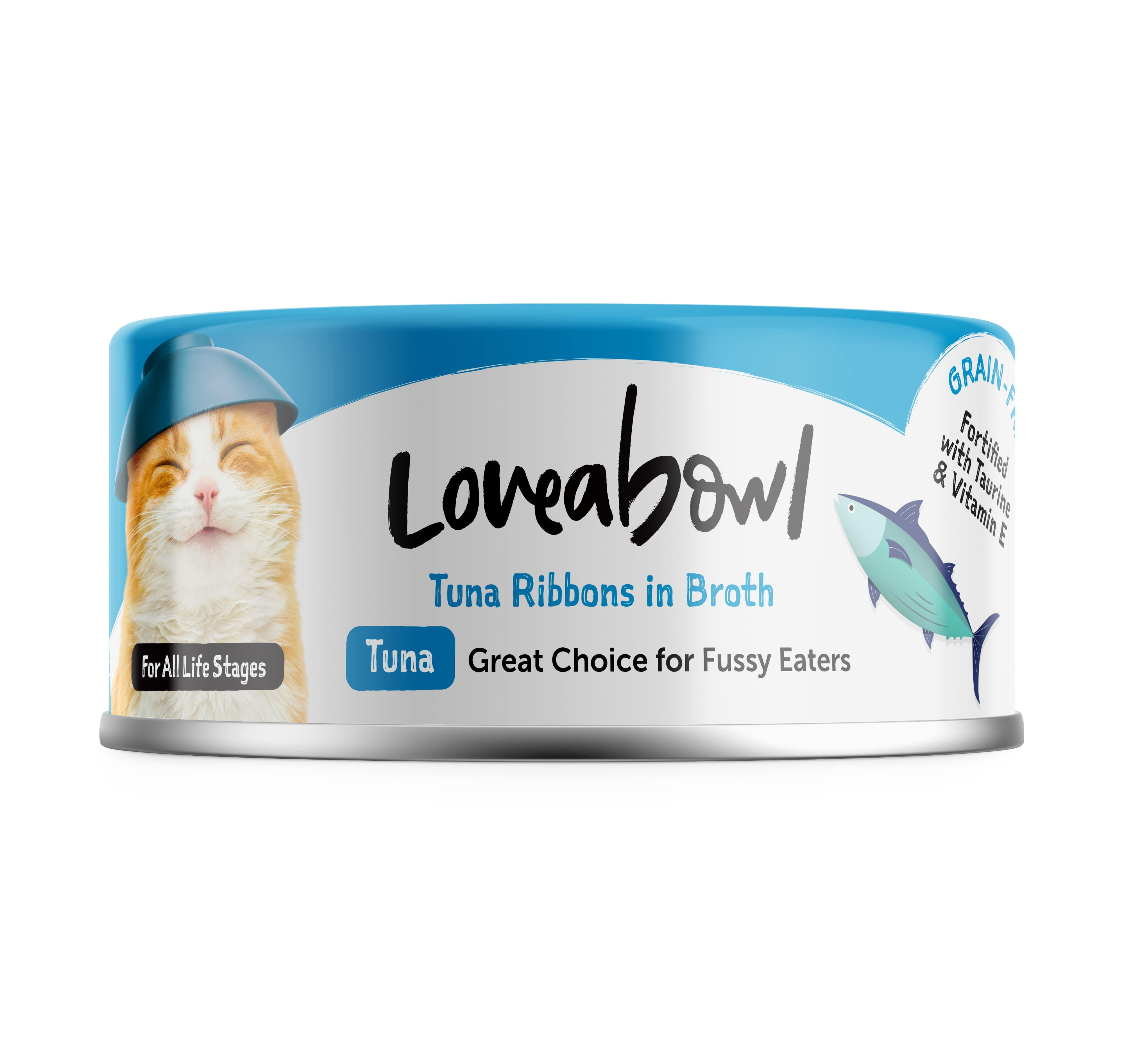 Loveabowl Tuna Ribbons in Broth Cat Wet Food 70g