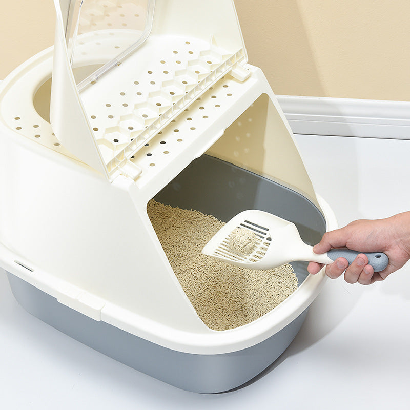 Pakeway Ark Cat Litter Box with Top Exit