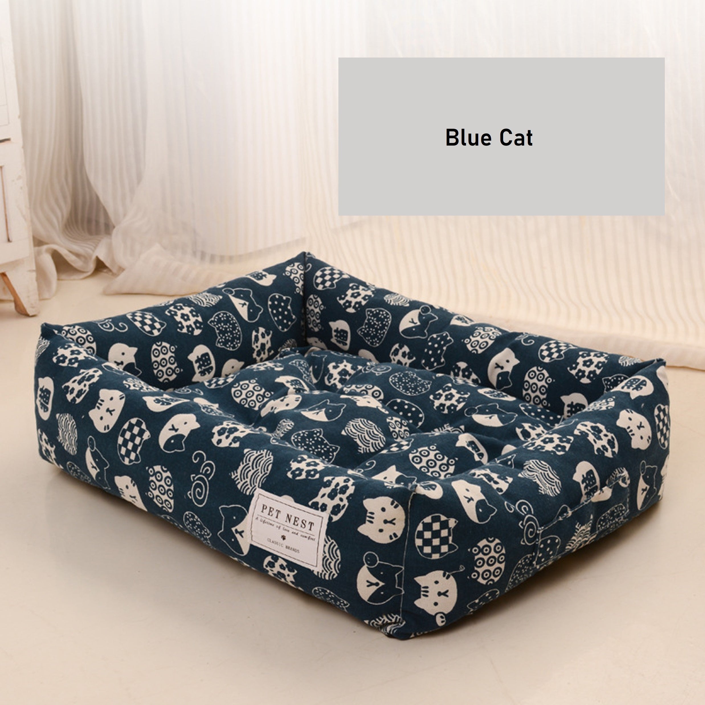 Pet Nest Soft Warm Plush Cushion Bed (Separable)