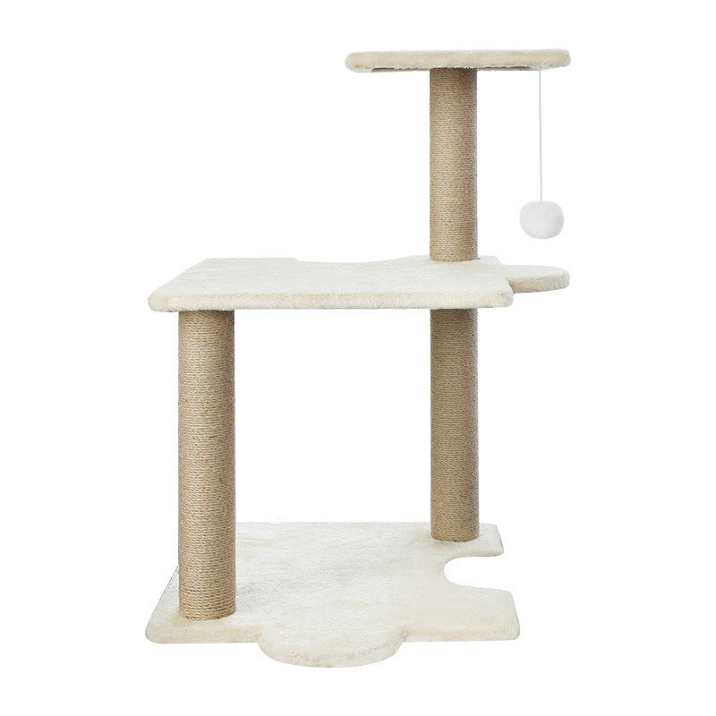 White Puzzle Cat Tower Cat Tree Premium