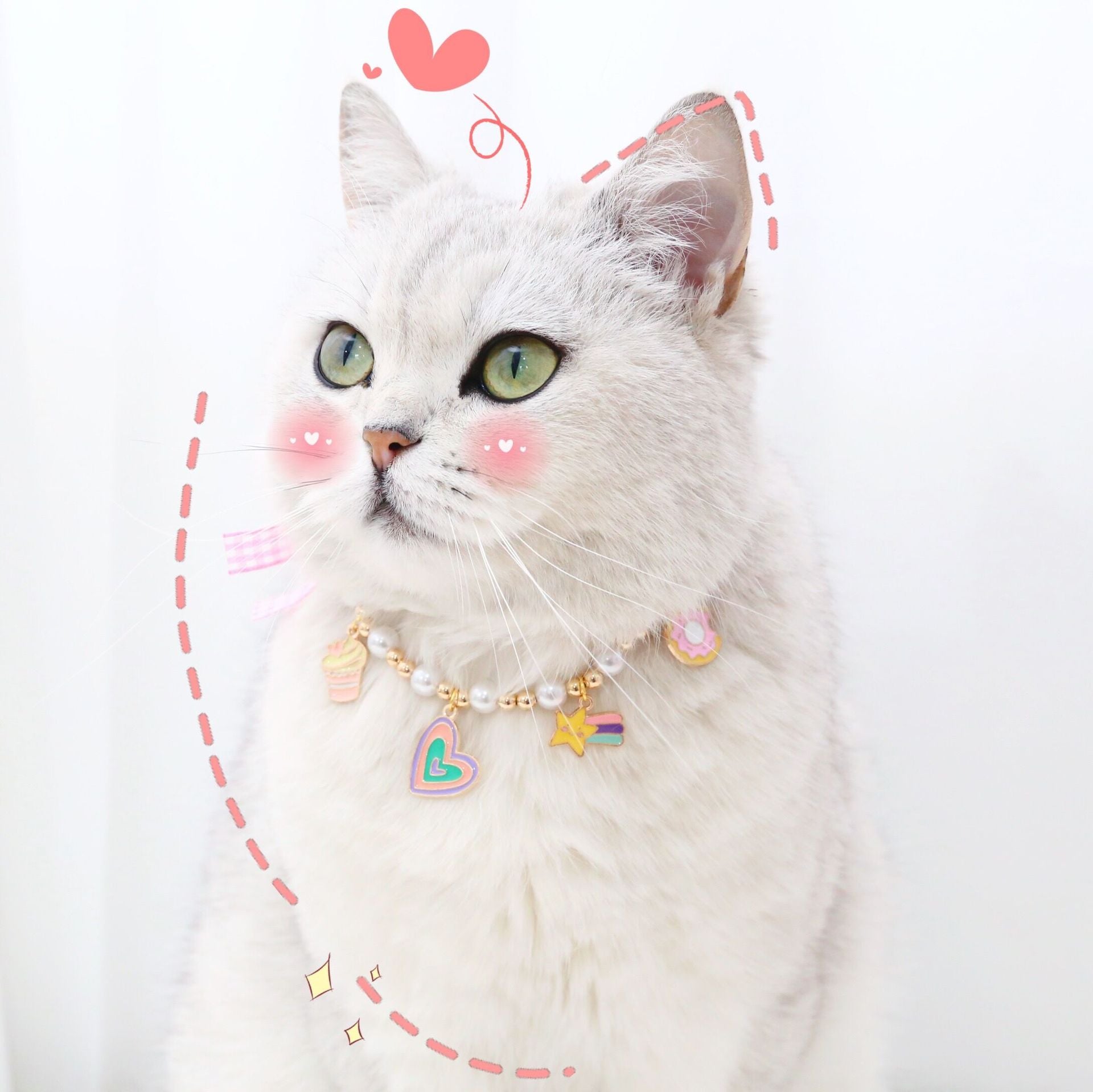 Pearl Collar Adjustable for Dog & Cat