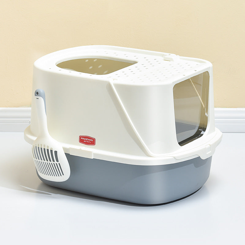 Pakeway Ark Cat Litter Box with Top Exit