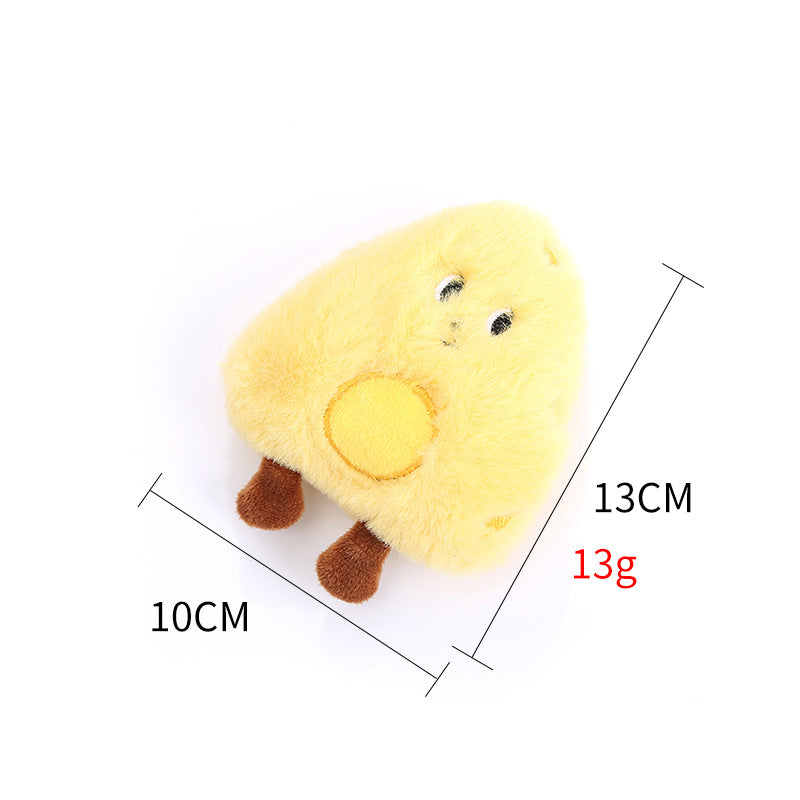 Cute Cheesecake Plush Toy For Dog & Cat