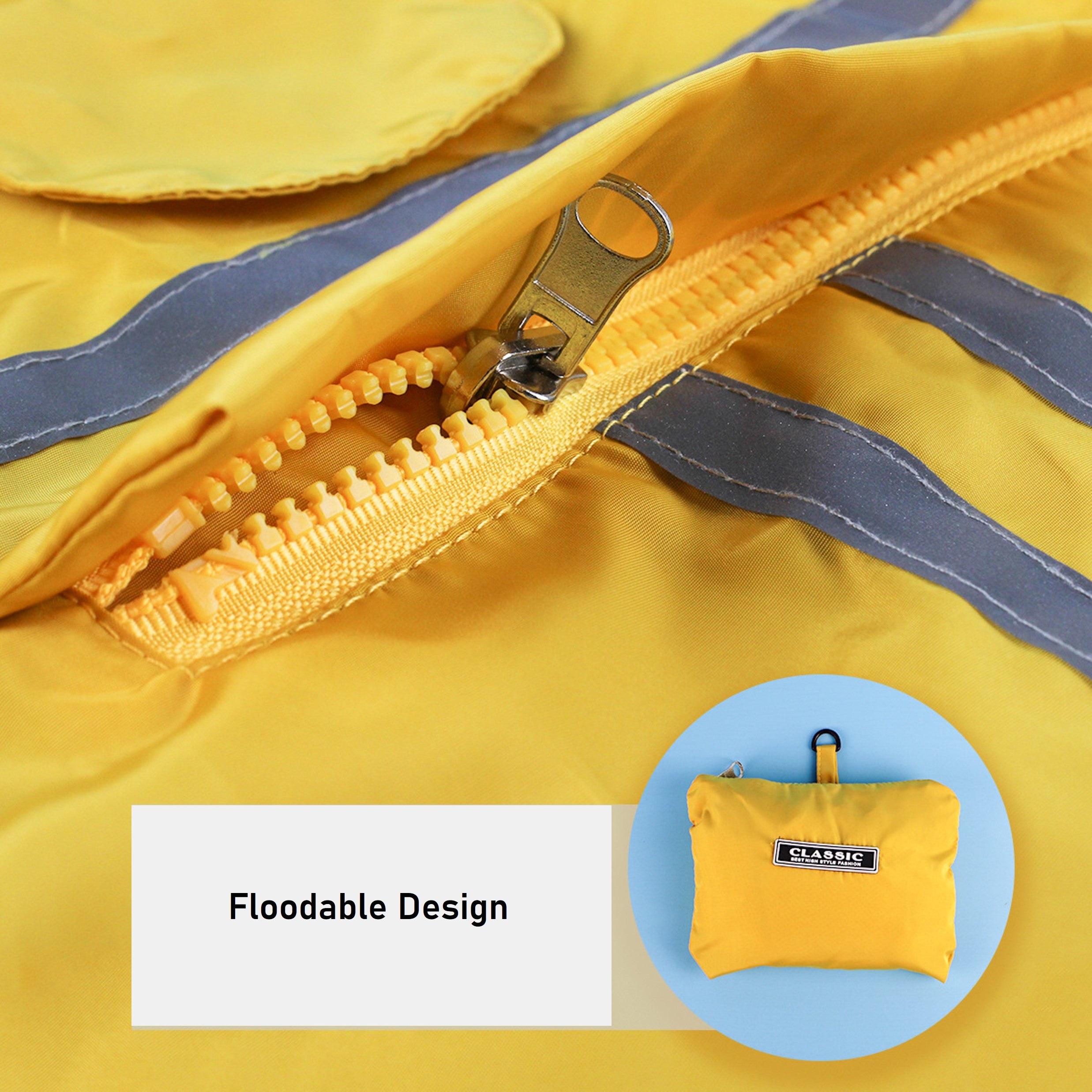 Raincoat For Dog, Foldable & Reflective