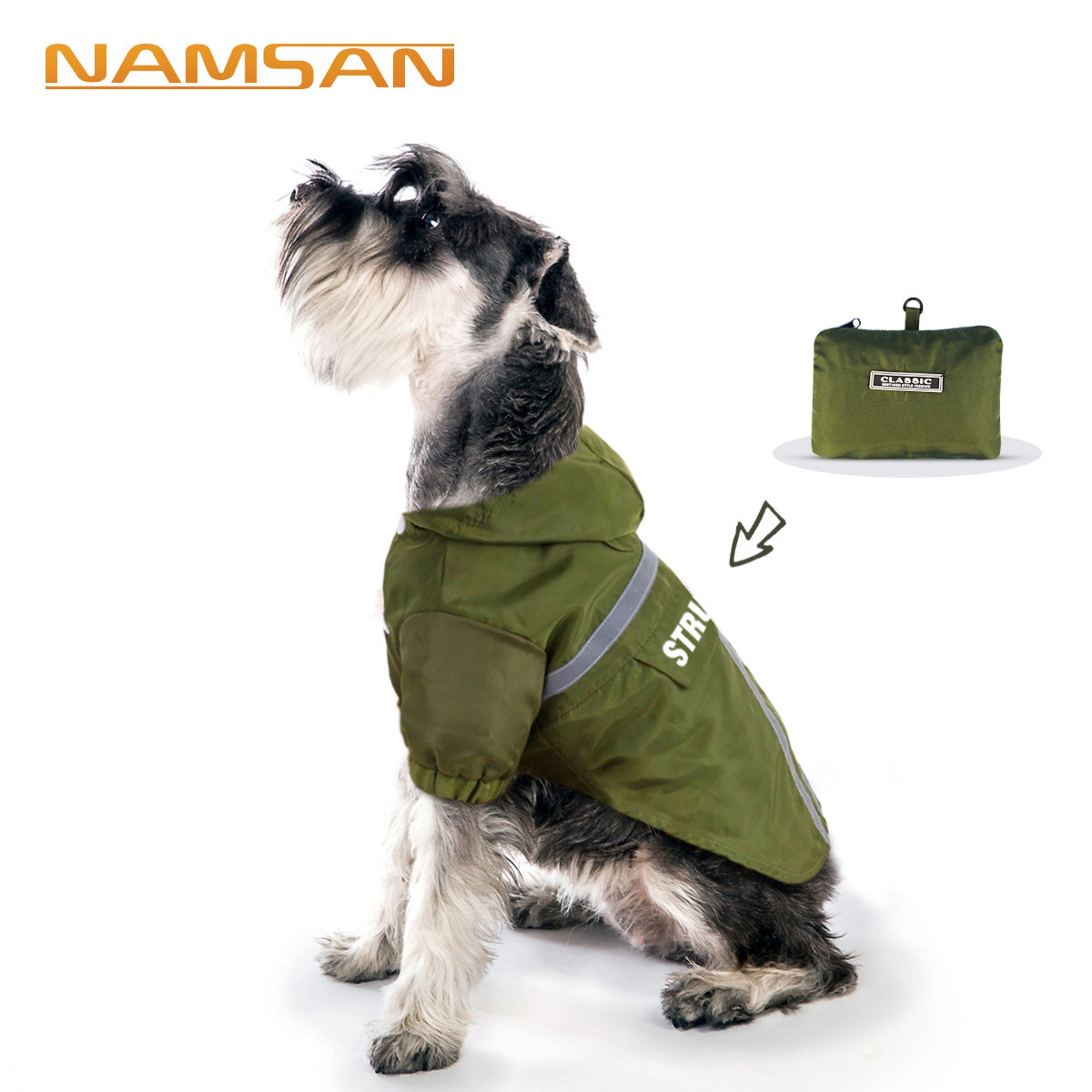Raincoat For Dog, Foldable & Reflective