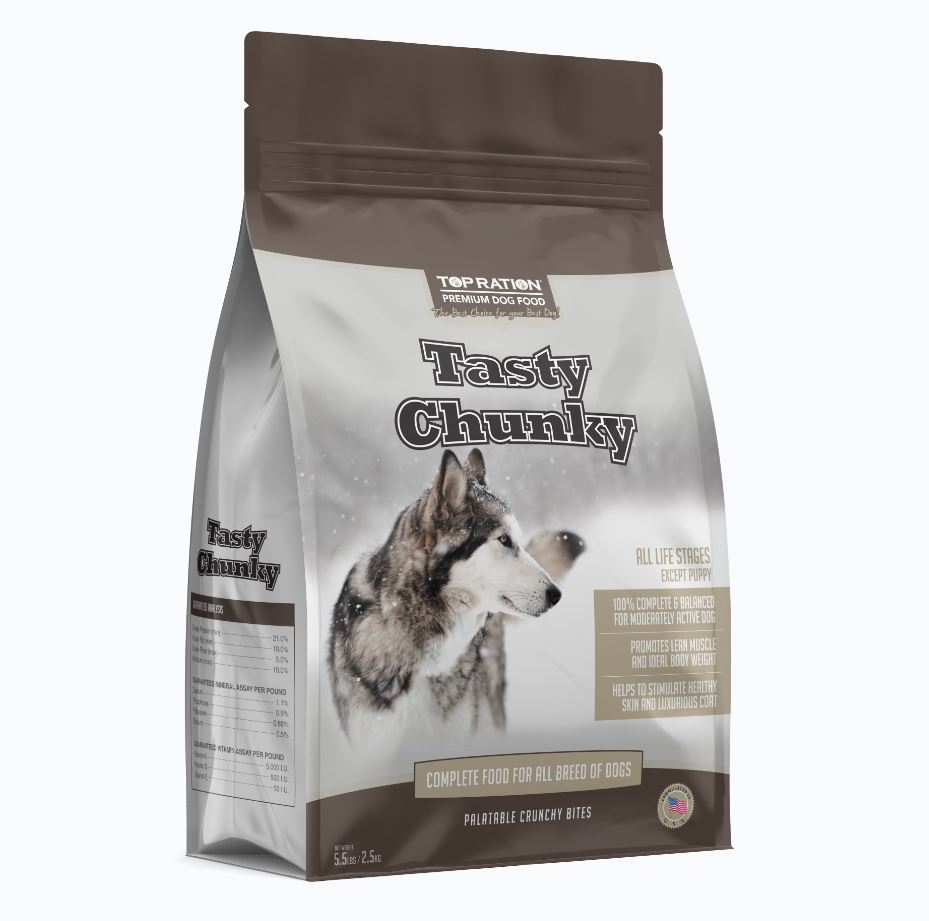 Top Ration Tasty Chunky Dog Dry Food 2.5kg