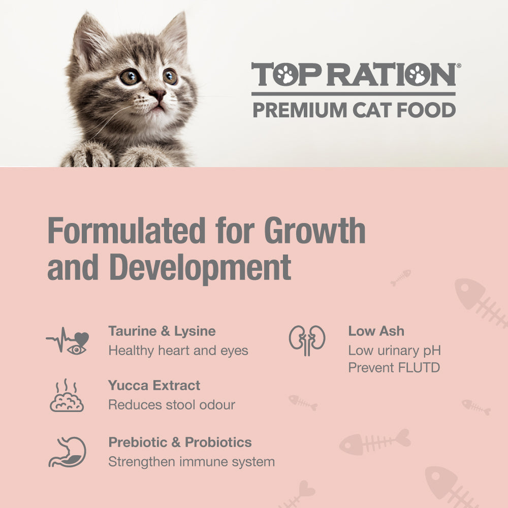 Top Ration Grow-Up Kitty Cat Dry Food 1.5kg