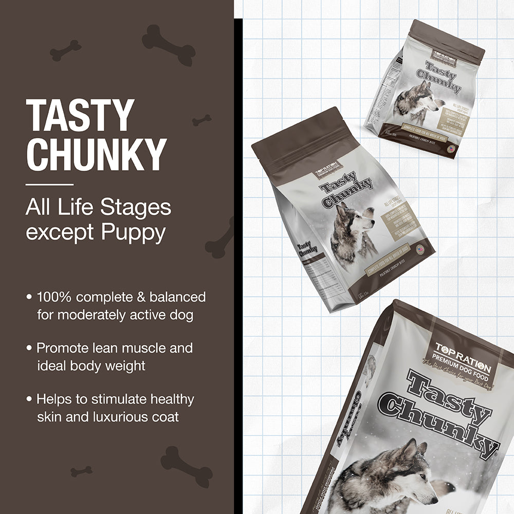 Top Ration Tasty Chunky Dog Dry Food 2.5kg