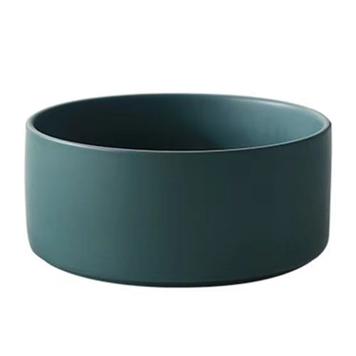 Ceramic Bowl with Wooden Holder For Cat & Dog