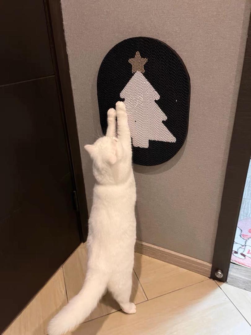 Cat Scratcher Cardboard Christmas Edition Premium