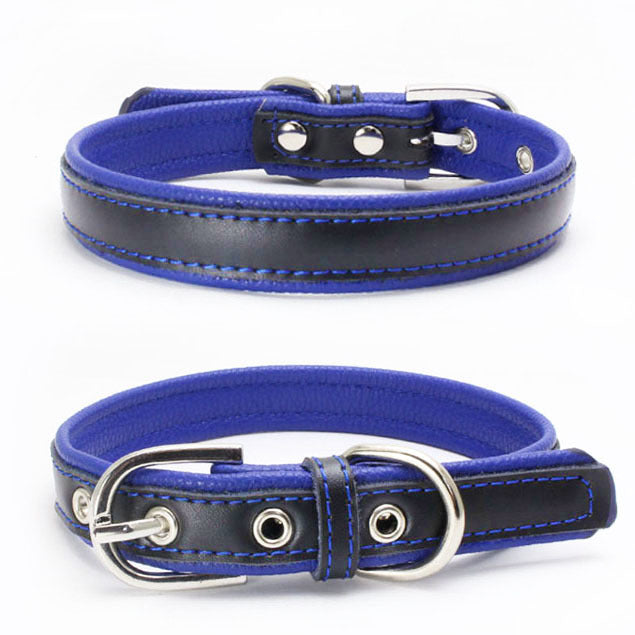 Leather Collar Dog Collar Leash for Medium and Large Breed