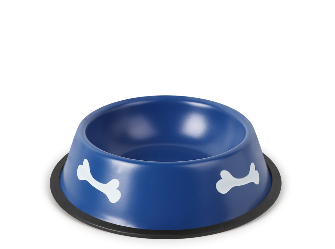 Colorful Pet Food & Water Stainless Steel Bowl 22cm