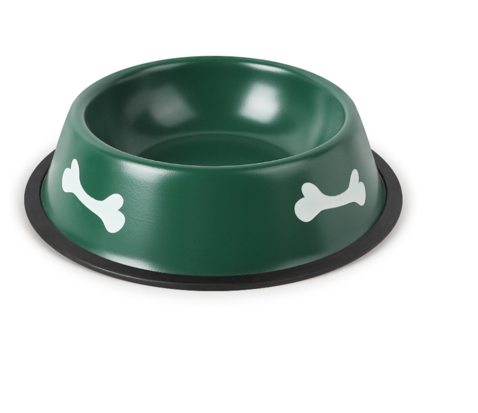 Colorful Pet Food & Water Stainless Steel Bowl 22cm